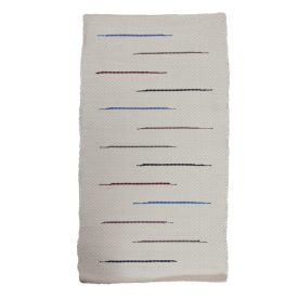 Preproga iz Krp 70x131 belo bombažna preproga iz krp