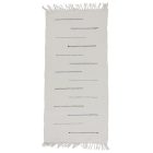 Preproga iz Krp 67x143 belo bombažna preproga iz krp