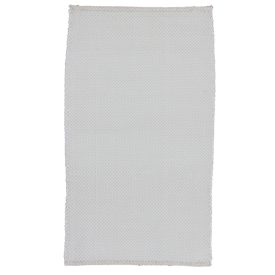 Preproga iz krp 126x73 bela bombažna preproga iz krp