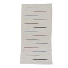 Preproga iz krp 70x137 cm – svetla bombažna preproga iz recikliranega materiala