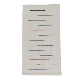 Preproga iz Krp 69x127 belo bombažna preproga iz krp