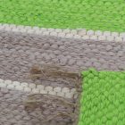 Preproga iz Krp 68x131 zelena-siva bombažna preproga iz krp