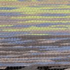 Preproga iz Krp 73x123 obarvana bombažna preproga iz krp