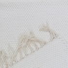 Preproga iz krp 91x70 bela bombažna preproga iz krp