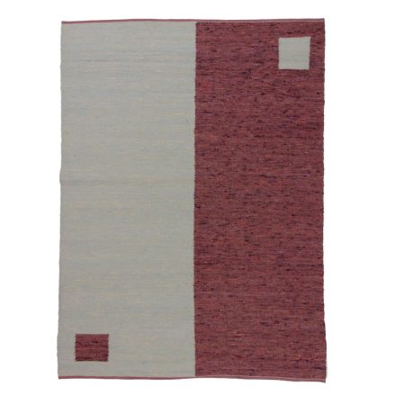 Volnena preproga za dnevno sobo Rustic 273x237 tkana preproga iz naravne volne