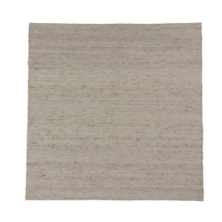 Volnena preproga za dnevno sobo Rustic 160x159 tkana preproga iz naravne volne