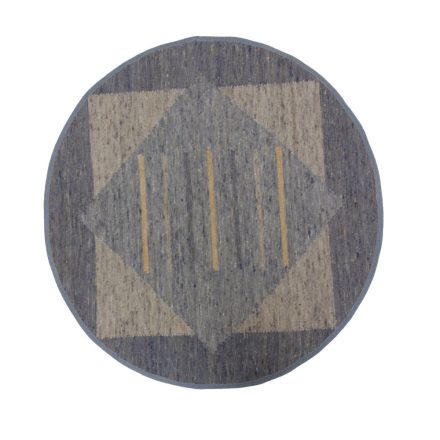 Tkana preproga volna Rustic 135x140 moderna preproga iz volne za dnevno sobo ali spalnico