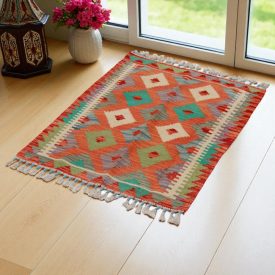 Preproga Kilim Chobi 67x87 ročno tkani afgan kilim