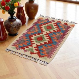 Preproga Kilim Chobi 58x89 ročno tkani afgan kilim