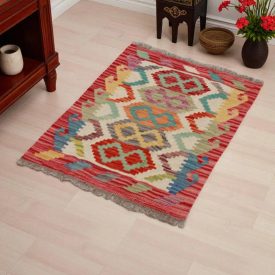 Preproga Kilim Chobi 60x85 ročno tkani afgan kilim