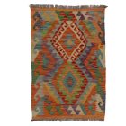 Volnena kilim preproga Chobi 66x95 cm – ročna izdelava iz Afganistana