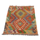 Volnena kilim preproga Chobi 66x95 cm – ročna izdelava iz Afganistana
