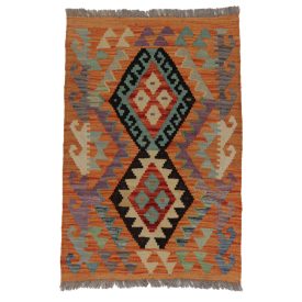Preproga Kilim Chobi 95x65 ročno tkani afgan kilim iz volne
