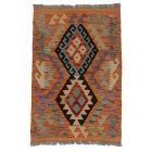 Preproga Kilim Chobi 95x65 ročno tkani afgan kilim iz volne