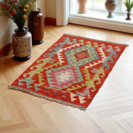 Preproga Kilim Chobi 91x63 ročno tkani afgan kilim