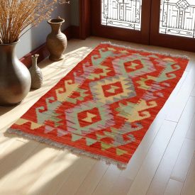 Chobi Kilim 101x59 cm – afganistanska ročno tkana preproga