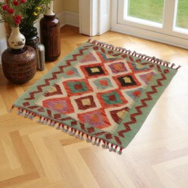 Preproga Kilim Chobi 60x76 ročno tkani afgan kilim