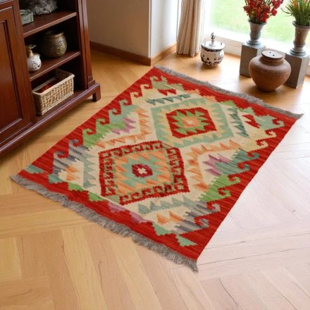 Preproga Kilim Chobi 64x86 ročno tkani afgan kilim iz volne