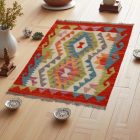 Preproga Kilim Chobi 67x96 ročno tkani afgan kilim iz volne
