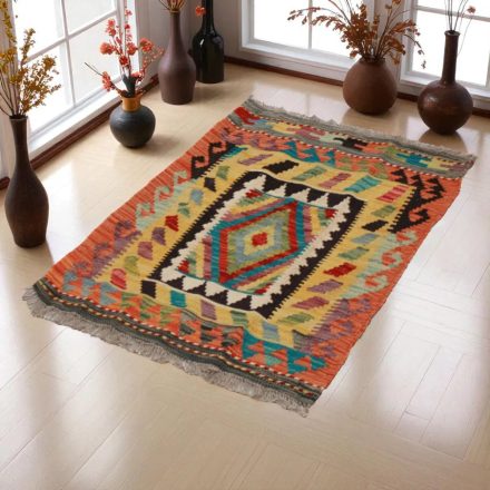Preproga Kilim Chobi 93x61 ročno tkani afgan kilim