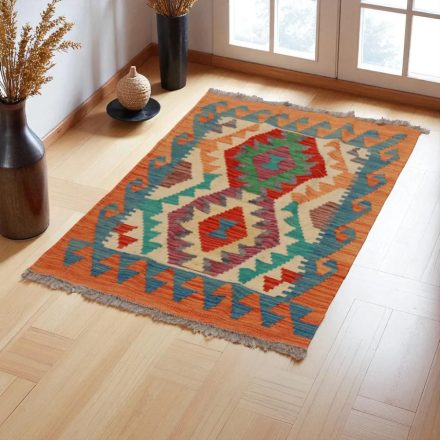 Preproga Kilim Chobi 63x97 ročno tkani afgan kilim iz volne