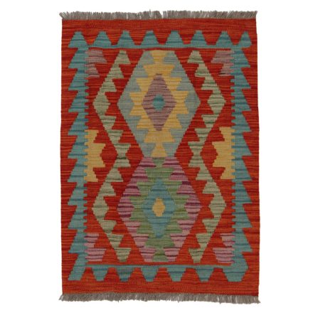 Preproga Kilim Chobi 90x66 ročno tkani afgan kilim
