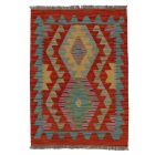 Preproga Kilim Chobi 90x66 ročno tkani afgan kilim iz volne