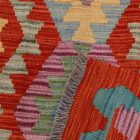 Preproga Kilim Chobi 90x66 ročno tkani afgan kilim iz volne