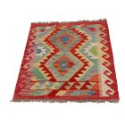 Preproga Kilim Chobi 98x68 ročno tkani afgan kilim iz volne