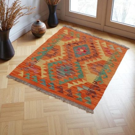Preproga Kilim Chobi 72x87 ročno tkani afgan kilim iz volne