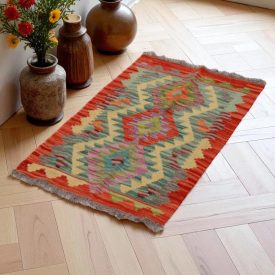 Preproga Kilim Chobi 54x92 ročno tkani afgan kilim