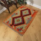 Preproga Kilim Chobi 69x103 ročno tkani afgan kilim iz volne
