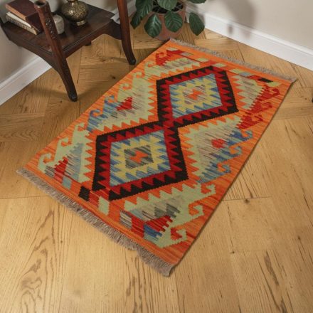 Preproga Kilim Chobi 69x103 ročno tkani afgan kilim iz volne