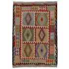 Preproga Kilim Chobi 248x176 ročno tkani afgan kilim iz volne