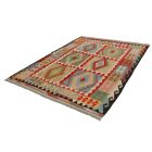 Preproga Kilim Chobi 248x176 ročno tkani afgan kilim iz volne