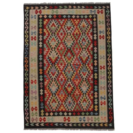 Preproga Kilim Chobi 245x178 ročno tkani afgan kilim iz volne