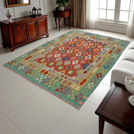 Preproga Kilim Chobi 244x174 ročno tkani afgan kilim iz volne