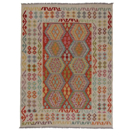 Preproga Kilim Chobi 243x181 ročno tkani afgan kilim iz volne
