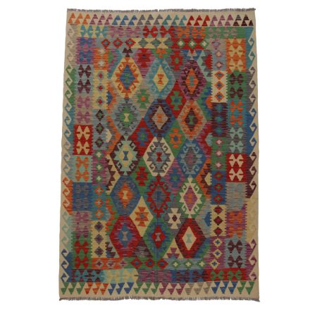 Preproga Kilim Chobi 249x176 ročno tkani afgan kilim iz volne