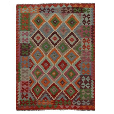 Preproga Kilim Chobi 243x178 ročno tkani afgan kilim iz volne