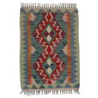 Preproga Kilim Chobi 90x65 ročno tkani afgan kilim iz volne