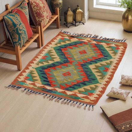 Preproga Kilim Chobi 86x63 ročno tkani afgan kilim