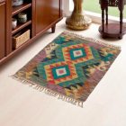 Preproga Kilim Chobi 79x62 ročno tkani afgan kilim