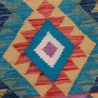 Preproga Kilim Chobi 79x62 ročno tkani afgan kilim iz volne