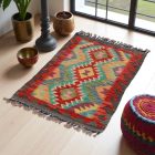 Preproga Kilim Chobi 59x91 ročno tkani afgan kilim iz volne
