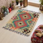 Preproga Kilim Chobi 63x84 ročno tkani afgan kilim iz volne