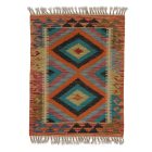 Preproga Kilim Chobi 77x60 ročno tkani afgan kilim iz volne