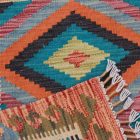 Preproga Kilim Chobi 77x60 ročno tkani afgan kilim iz volne