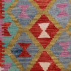 Preproga Kilim Chobi 95x64 ročno tkani afgan kilim iz volne