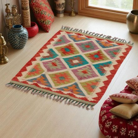 Preproga Kilim Chobi 86x63 ročno tkani afgan kilim